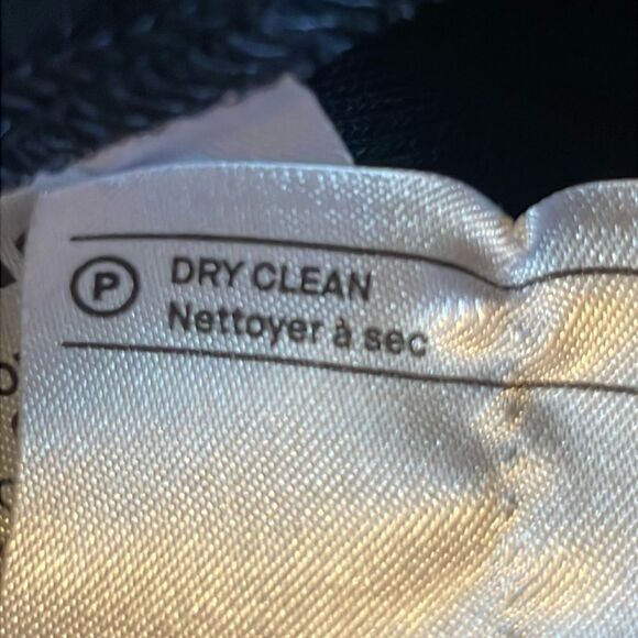 Vince Navy Blue Silk Front & Knit Back Blouse - Picture 5 of 5